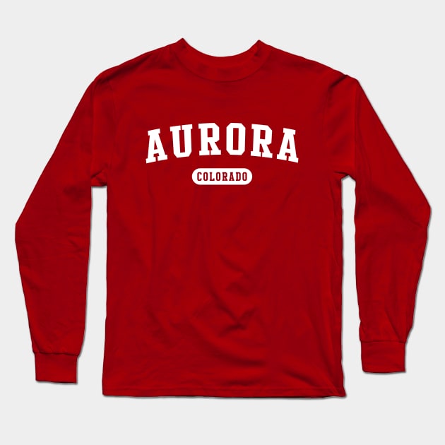 Aurora, Colorado Long Sleeve T-Shirt by Novel_Designs